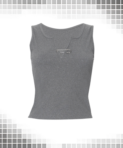 V-neck Cropped Top