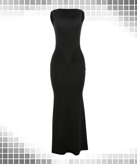 High-Waisted Bodycon Maxi Dress