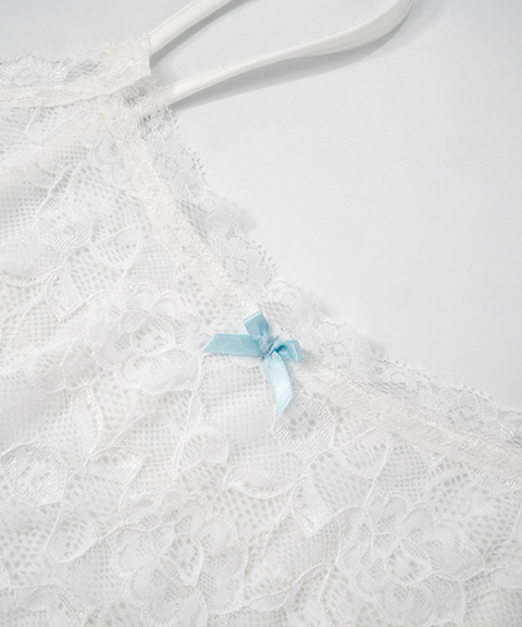 Lace Suspender Vest