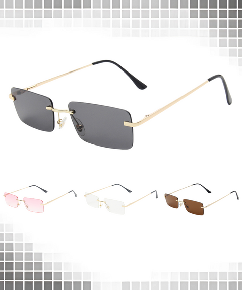 Frameless Square Sunglasses