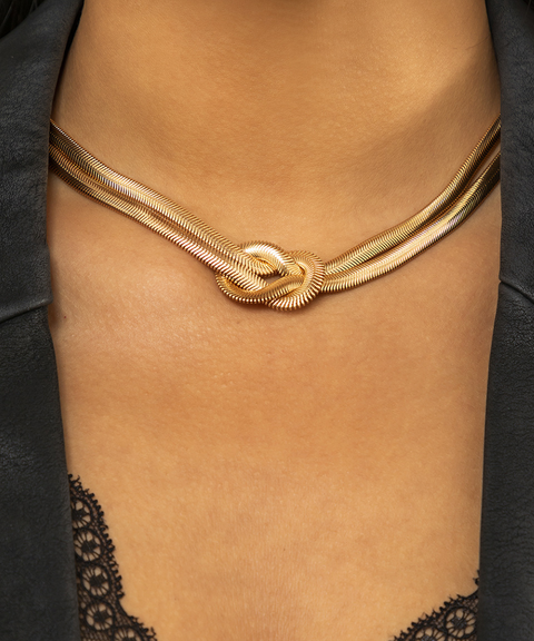 Double-Layered Personalized Metal Necklace