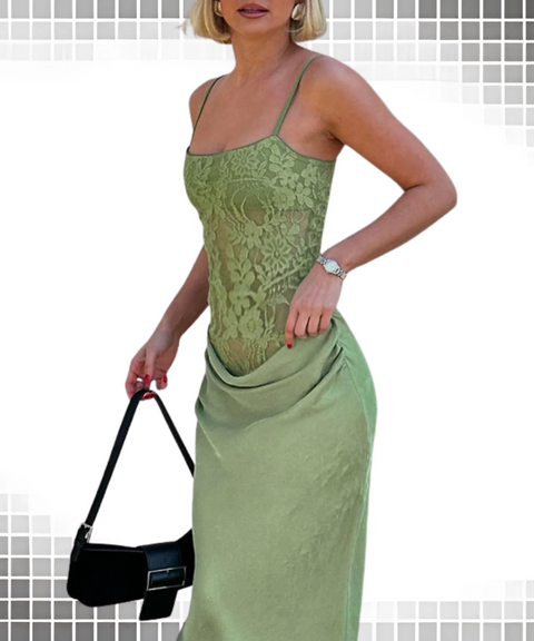 Lace Suspender Dress