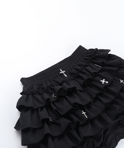 Halloween cross pendant culottes