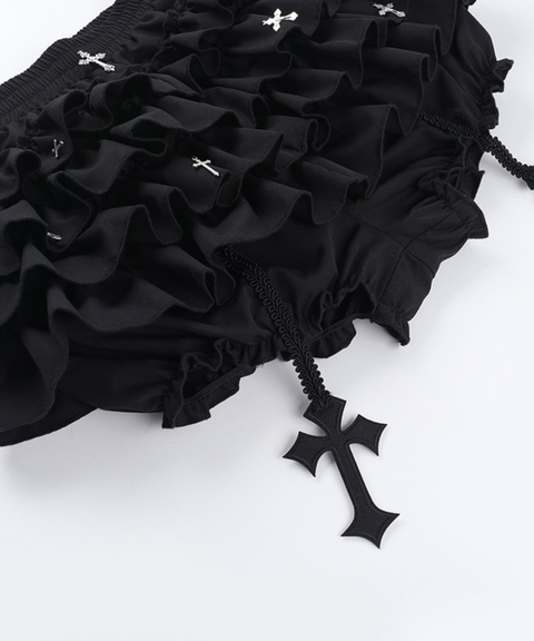 Halloween cross pendant culottes