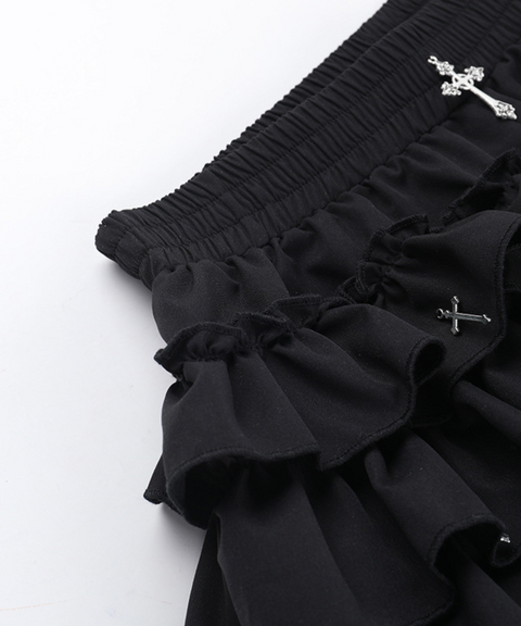 Halloween cross pendant culottes