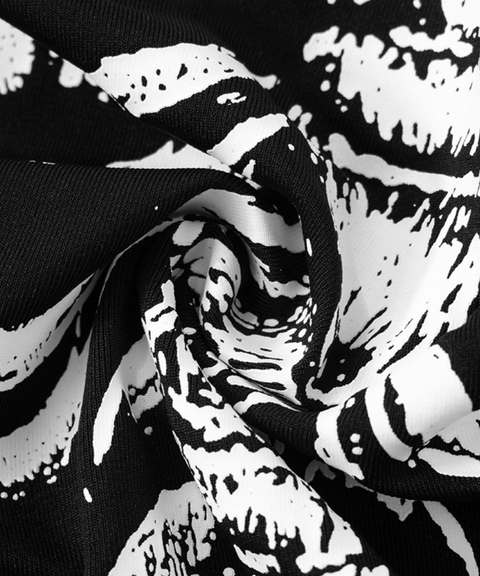 Halloween skull print dress