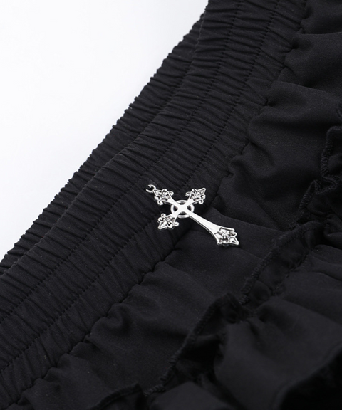 Halloween cross pendant culottes