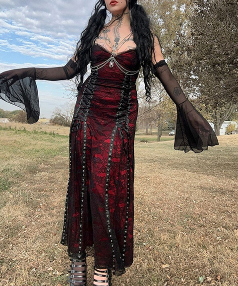 Halloween dark style versatile dress