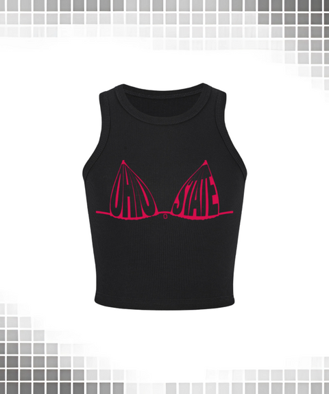 Printed Crew Tank Top Bikini Printed