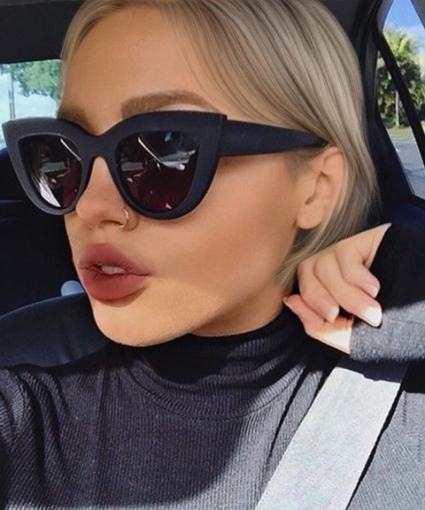Oversized Cat-Eye Sunglasses