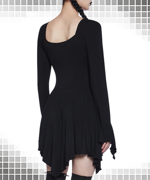 Halloween skull print dress