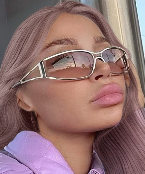 Metal Cut-Out Sunglasses