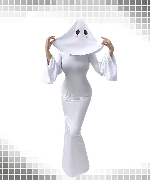 Halloween cute ghost dress for women