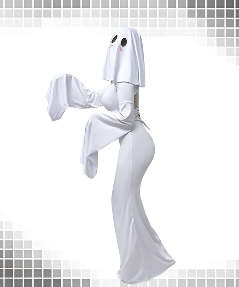 Halloween cute ghost dress for women