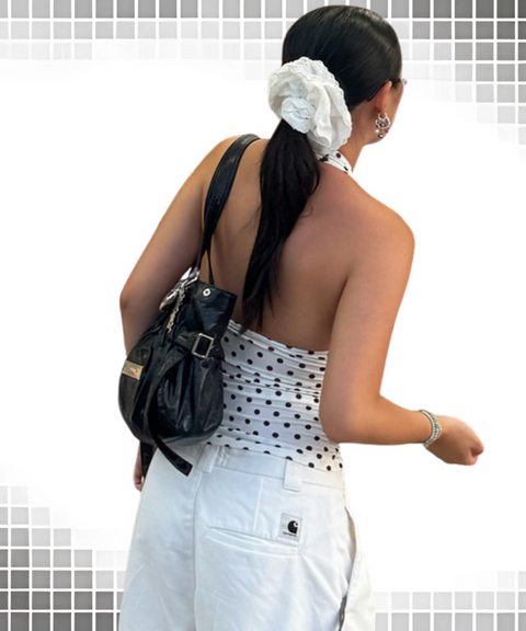 Polka Dot V-Neck Vest Top