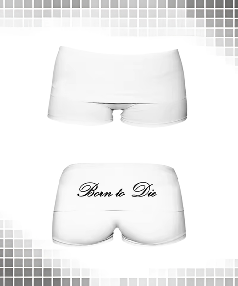 Casual Sporty Letter Print Street Style Hip-Lifting Shorts