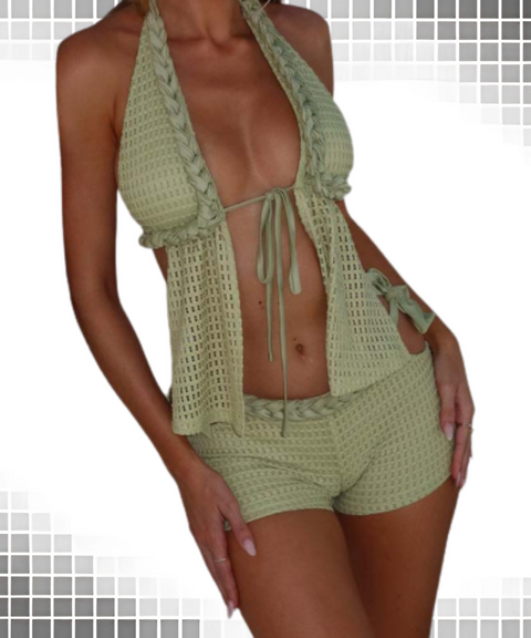 Beach top and shorts set