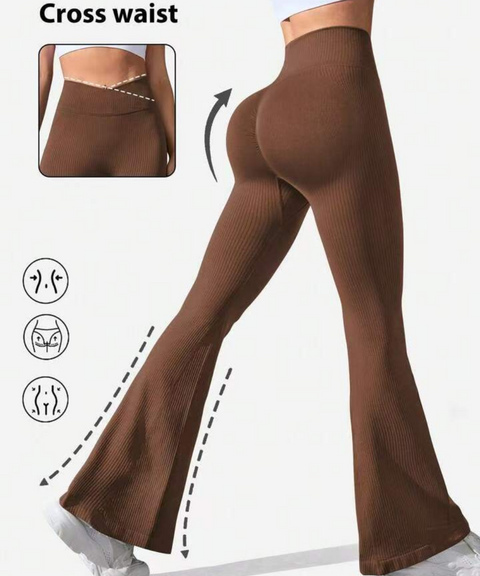Threaded Flared Yoga Pants
