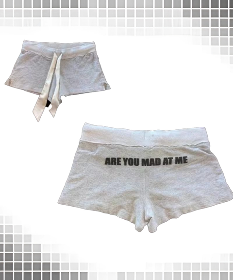 Minimalist Letter Print High-Waist Sexy Shorts