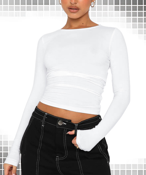 Tight-Fit Casual Long Sleeve Breathable Base Layer Top