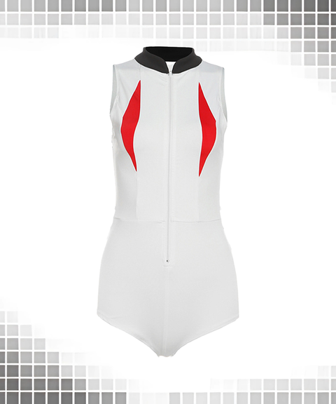 Moto Style Slim-Fit Jumpsuit