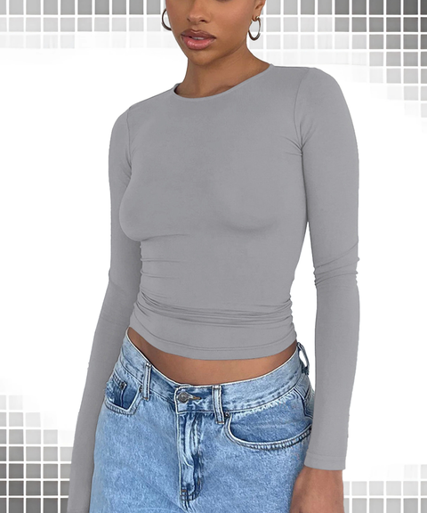 Tight-Fit Casual Long Sleeve Breathable Base Layer Top