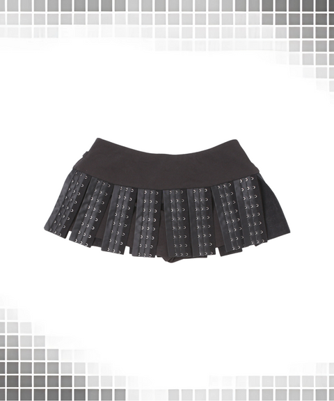 Breasted design is versatile with a half-length mini skirt