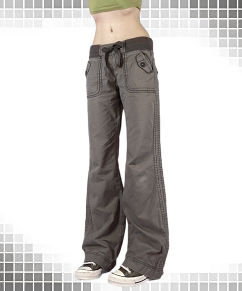 Vintage Washed Patch Pocket Slim-Fit Utility Jeans
