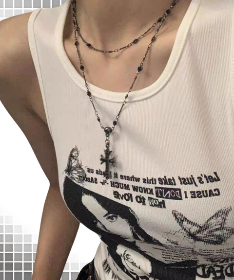 Double-Layer Stacked Choker Necklace