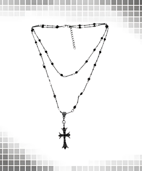 Double-Layer Stacked Choker Necklace