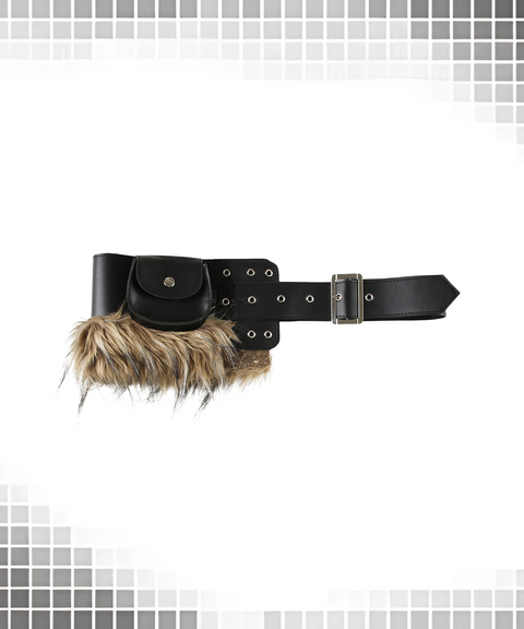 Patchwork Color-Block Statement Belt