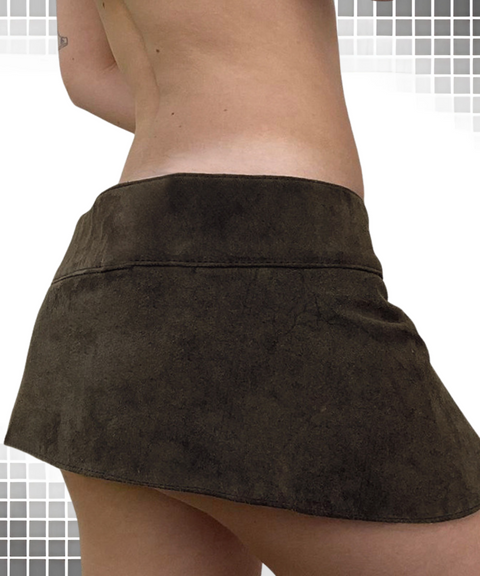 Metal Embellished Bodycon Mini Skirt