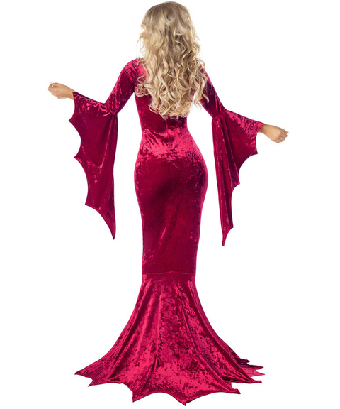 Halloween Bat Witch Maxi Dress