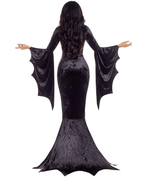 Halloween Bat Witch Maxi Dress