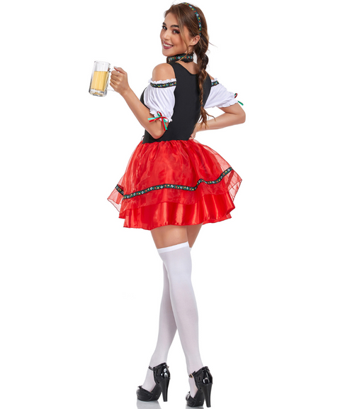 Halloween cos German Oktoberfest waiter dress