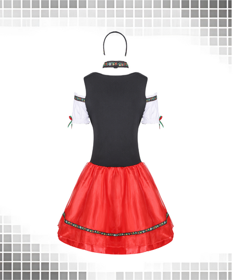 Halloween cos German Oktoberfest waiter dress