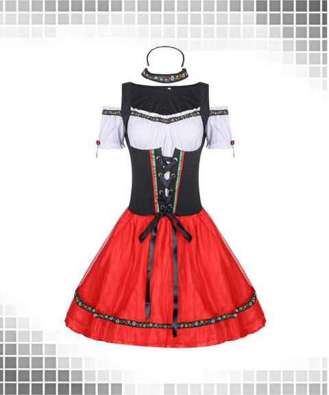 Halloween cos German Oktoberfest waiter dress