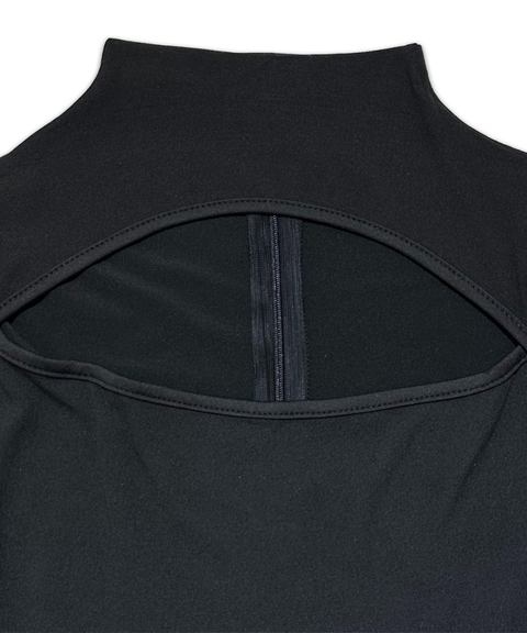 Sexy chest hollow jumpsuit (including gloves)