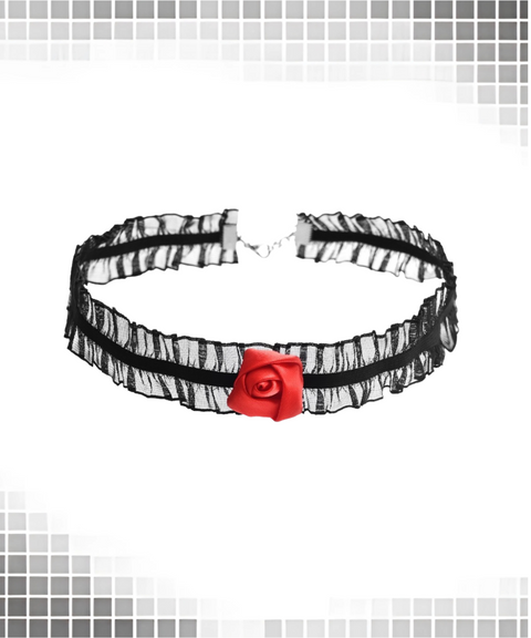 Halloween Spider Lace Collar