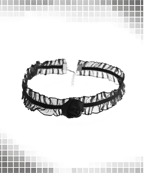 Halloween Spider Lace Collar