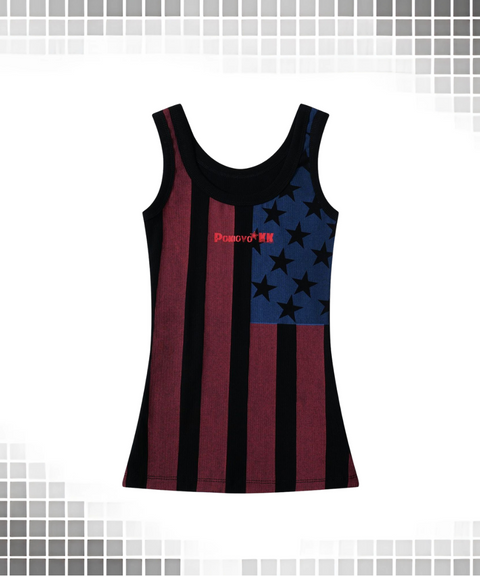 Vintage American flag camisole top