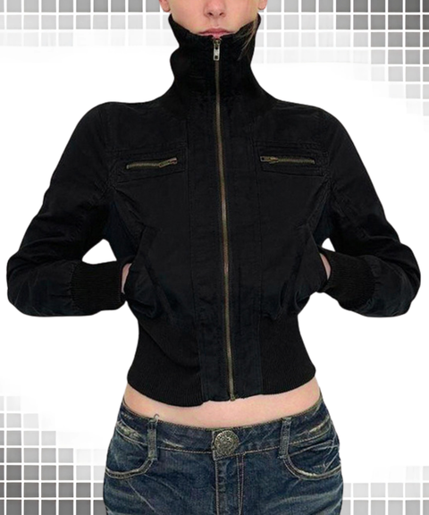 Vintage Pocket Bomber Jacket
