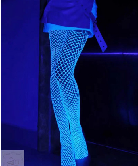 Luminous fishnet stockings