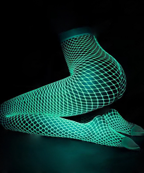 Luminous fishnet stockings