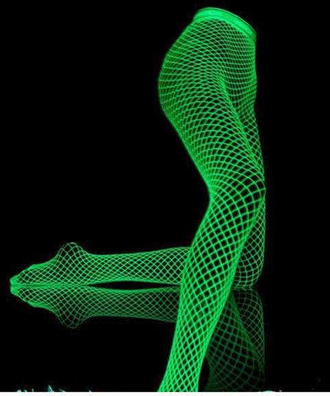 Luminous fishnet stockings