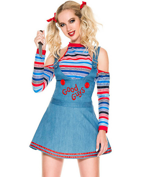 Halloween cosplay horror ghost doll skirt suit