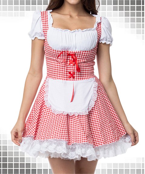 Halloween cosplay Oktoberfest maid costume dress