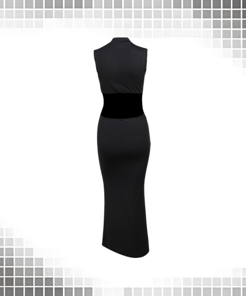 Flower Small High-Neck Dress