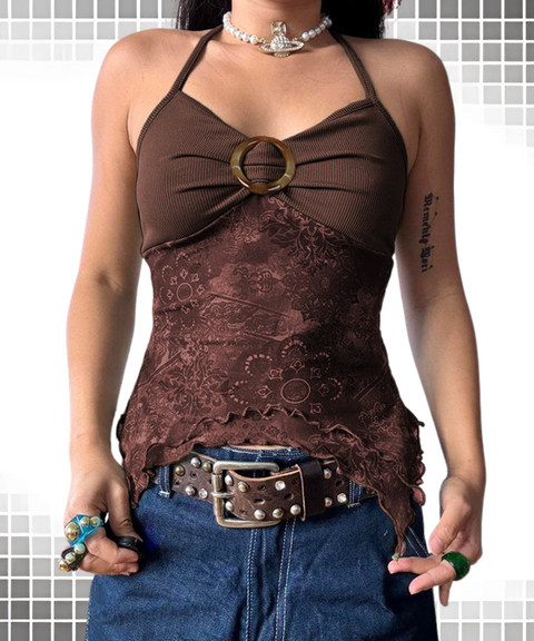 Botanical Print Tank Top