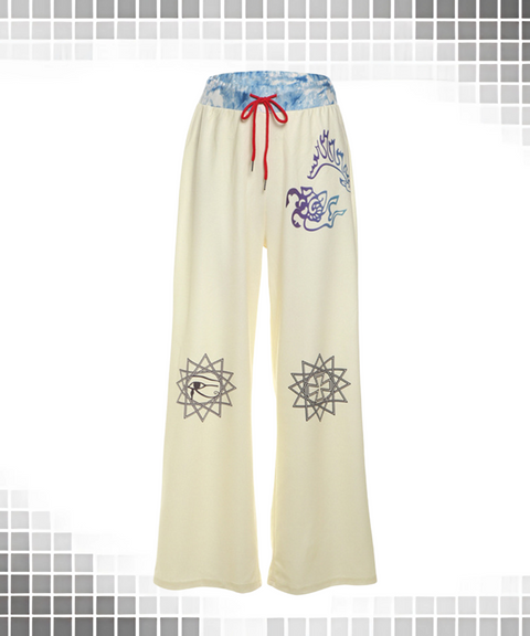 Graffiti Print Loose Sweatpants
